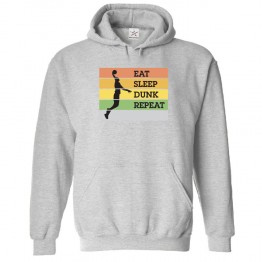 Eat Sleep Dunk Repeat Classic Unisex Kids and Adults Pullover Hoodie for Basketball Lovers